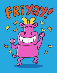 Hippopotamus Happy Friyay