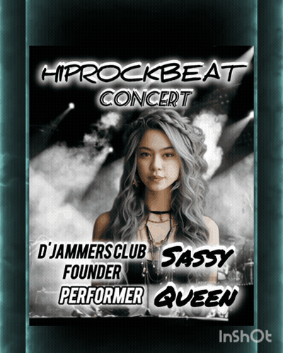 Hiprockbeat Concert Poster With Woman GIF