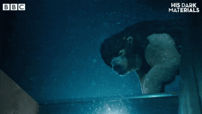 His Dark Materials Advertisement With Polar Bear GIF