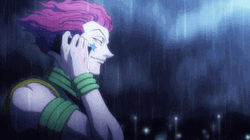 Hisoka Morow Raining GIF