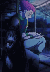 Hisoka Shuffling Cards GIF
