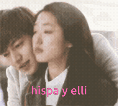 Hispana Y Elli On Pink GIF