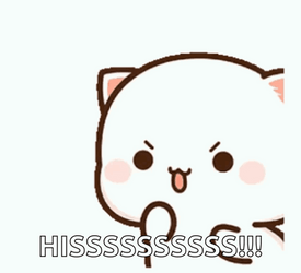 Hissing Cat Cuteness Overload GIF