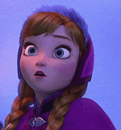 Hissing Frozen Anna GIF