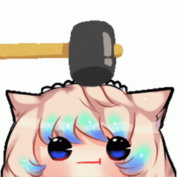 Hit Stick Anime Girl Bonk GIF