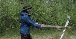 Hit Stick Hiking Setup GIF