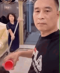 Hit The Broom On The Face GIF