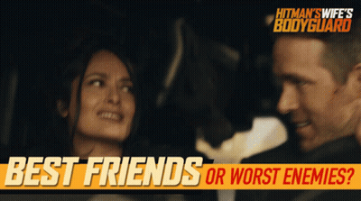 Hitman's Wife's Bodyguard Poster Man And Woman GIF