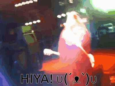 Hiya ! U ( ) U Is Written On The Bottom Of A Colorful Image GIF