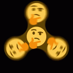 Hmm Emoji Spin Fidget Spinner  GIF