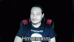 Hmmm Plotting Evil Plan Chin Rub Beard GIF