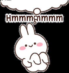Hmmm Spinning Bunny Rabbit GIF