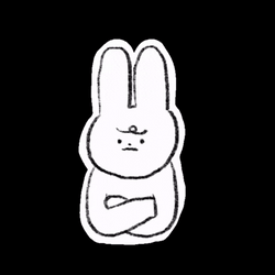 Hmph Rabbit Drawing Angry GIF