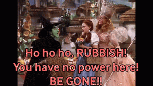 Ho Ho Ho Rubbish You Have No Power Here Be Gone !!! GIF