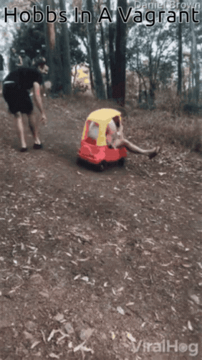 Hobbs In A Vagrant By Daniel Brown GIF