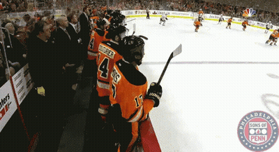 Hockey Game At Philadelphia Sons Of Penn Stadium GIF