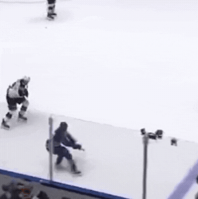 Hockey Game At Plaza Rink GIF