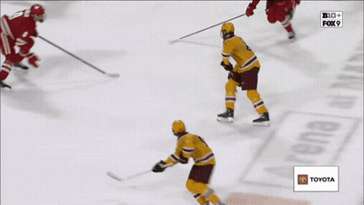 Hockey Game Being Played On Fox 9 GIF