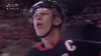 Hockey Game Between BOS And OTT GIF