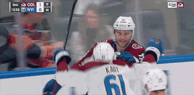 Hockey Game Between Colorado And NYY GIF