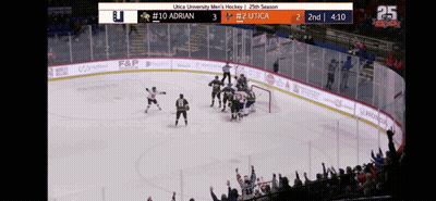Hockey Game Between Ulica University And 2 Utica GIF