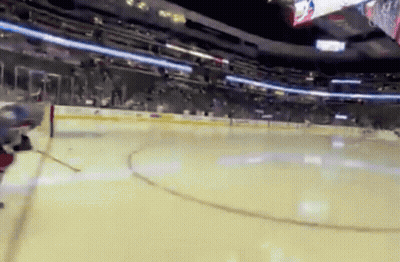 Hockey Game In Empty Stadium GIF