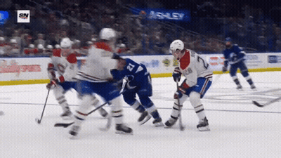 Hockey Game In Front Of Ashley Banner GIF