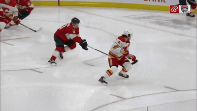Hockey Game In Front Of Bank Banner GIF