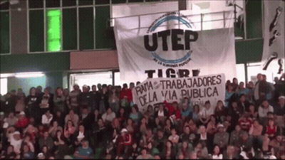 Hockey Game In Front Of BellMTS Advertisement GIF