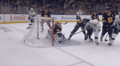 Hockey Game In Front Of Coca-Cola Advertisement GIF