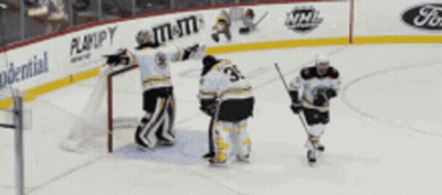 Hockey Game In Front Of Continental Banner GIF