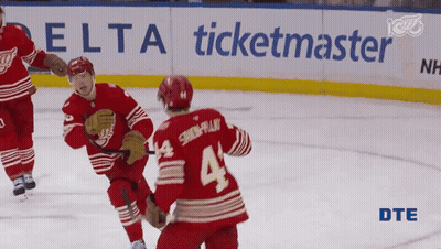 Hockey Game In Front Of Delta Ticketmaster Ad GIF