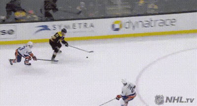 Hockey Game In Front Of Dynatrace Advertisement GIF