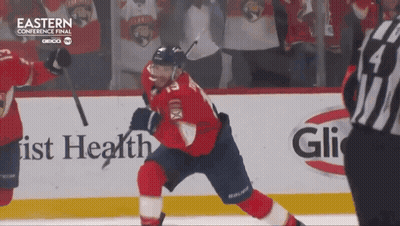 Hockey Game In Front Of Eastern Conference Final Sign GIF