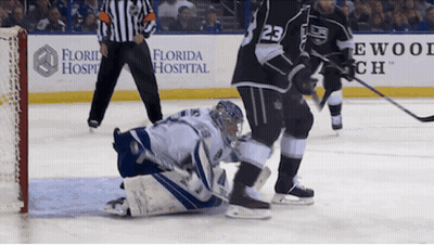 Hockey Game In Front Of Florida Hospital GIF