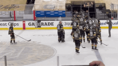 Hockey Game In Front Of Ga Trade Ad GIF