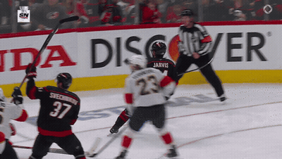Hockey Game In Front Of Honda Ad GIF