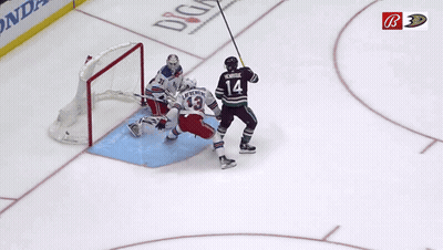 Hockey Game In Front Of Honda Banner GIF