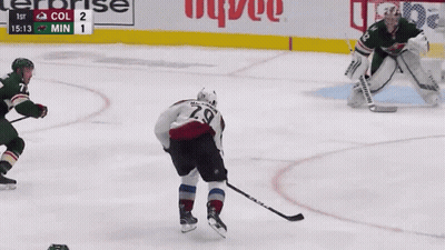 Hockey Game In Front Of Hyvee Banner GIF