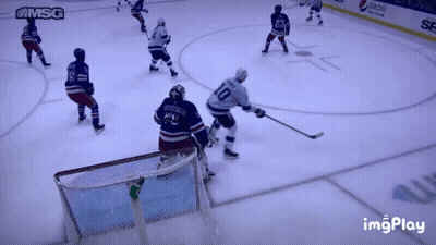 Hockey Game In Front Of Pepsi Ad GIF
