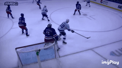 Hockey Game In Front Of Pepsi Ad GIF