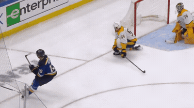 Hockey Game In Front Of PNC Bank Enterprise Banner GIF