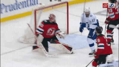Hockey Game In Front Of Prudential Ad GIF
