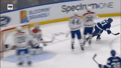 Hockey Game In Front Of Spectrum One GIF