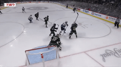 Hockey Game In Front Of Supreme Ad GIF