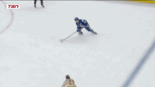 Hockey Game In Front Of Vistaprint Sign GIF