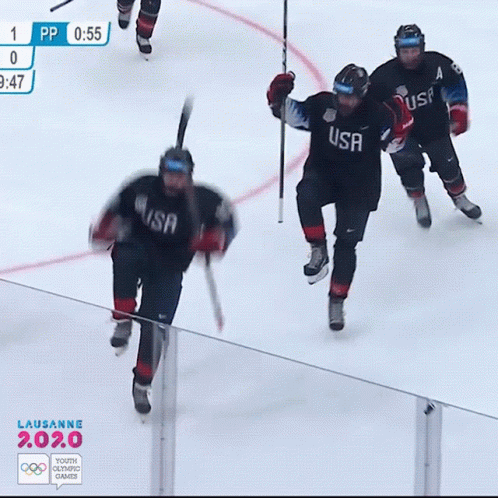 Hockey Game In Lausanne During Youth Olympic Games GIF