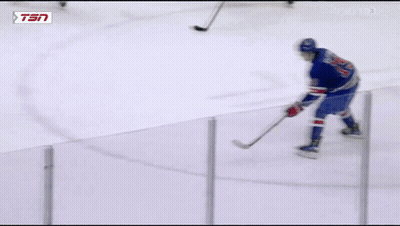 Hockey Game In Ottawa With Tim Hortons Ad On Ice GIF