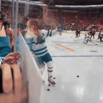 Hockey Game In Stadium With Torx Banner GIF
