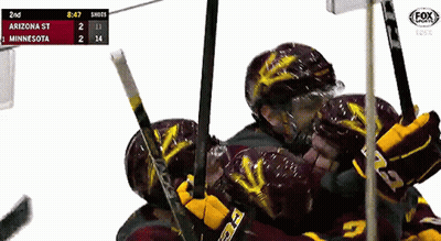 Hockey Game Minnesota Vs Arizona State GIF